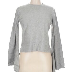Olivaceous Light Gray Long Sleeve Top